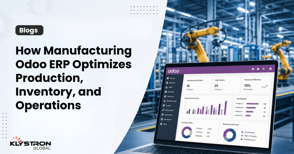 How Manufacturing Odoo ERP Optimizes Production, Inventory, and Operations